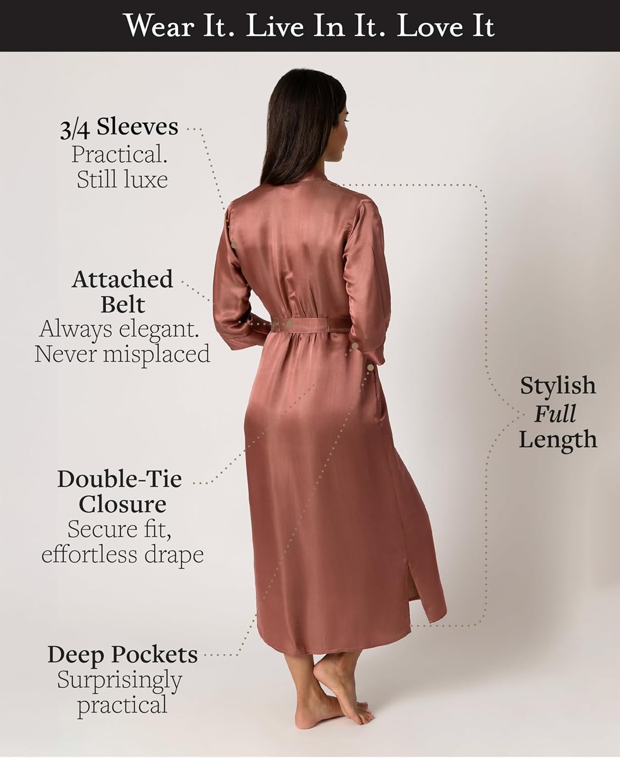 Tara Sartoria Luxury Artisan Silk Robe for Women, 27 Momme, Full Length, Washable, XS–4XL, Oprah Daily 2025