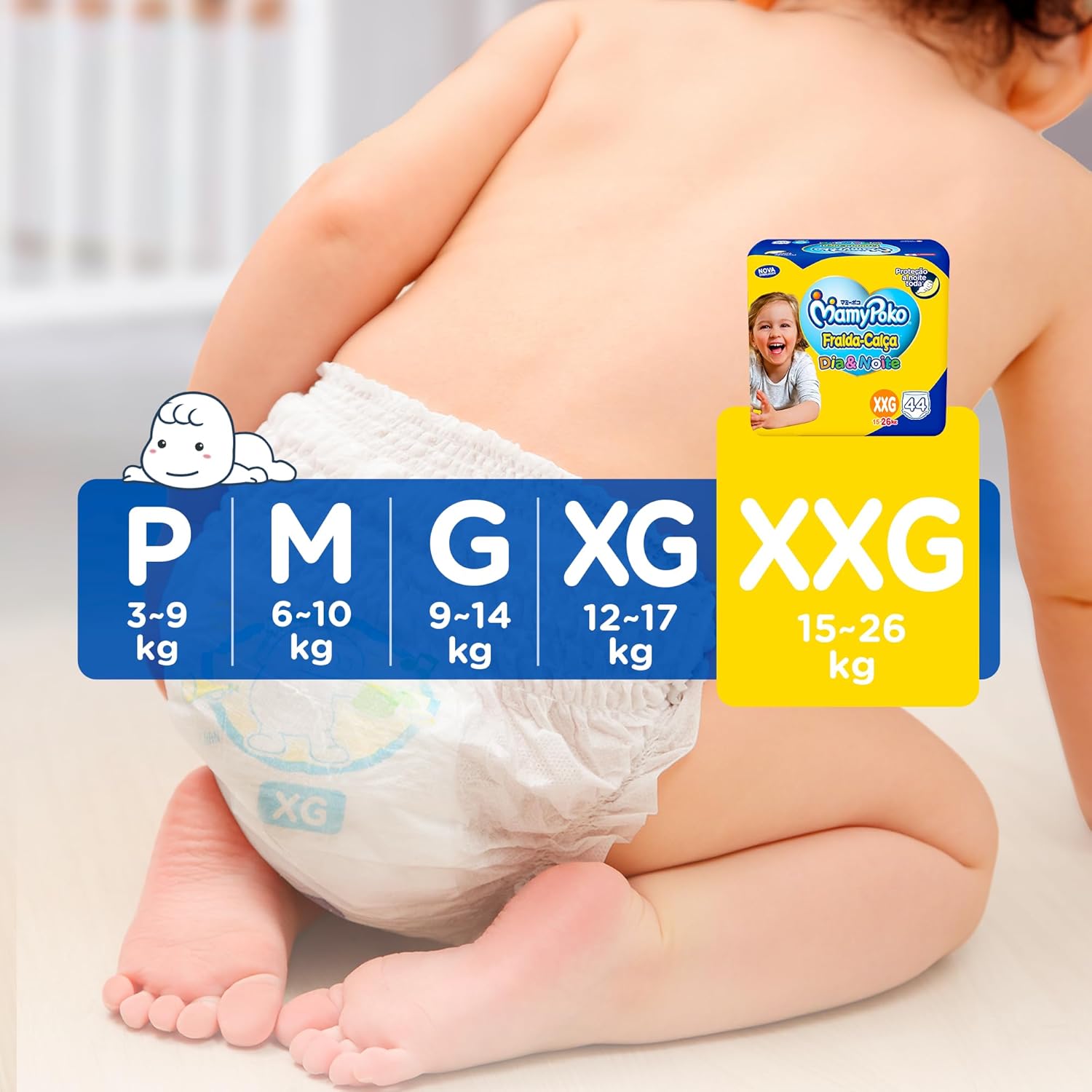 Guia Atualizado Fralda-Calça Mamypoko Dia&Amp;Noite Xxg 44 Unidades 7 71Nmidecowl. Ac Sl1500