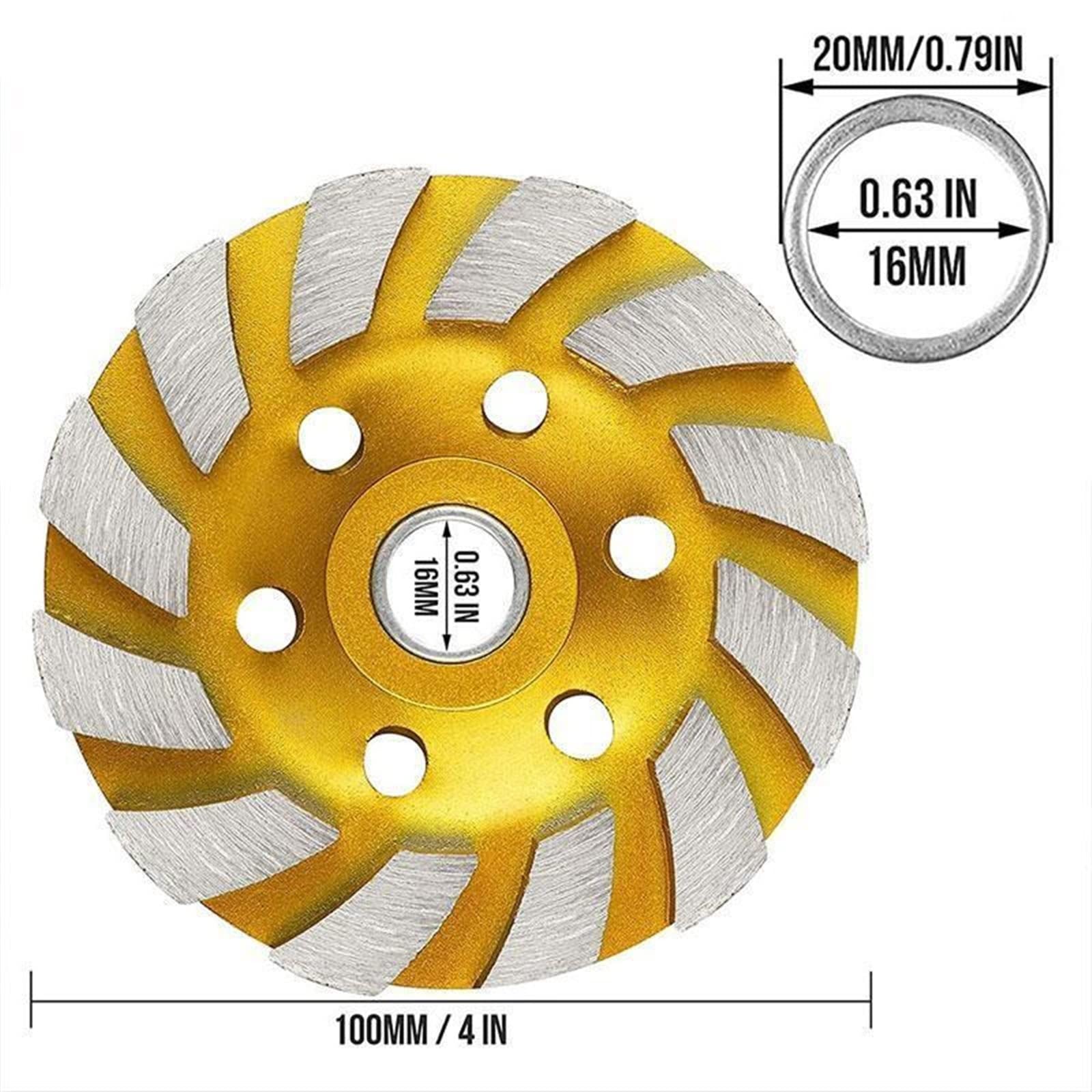 Szlifowanie Turbo szlifowanie diamentowe koło garnkowe tarcza do rzeźbienia w drewnie kształt miski szlifierka do kubków beton granitowy kamień Cut Drop Shipping koło