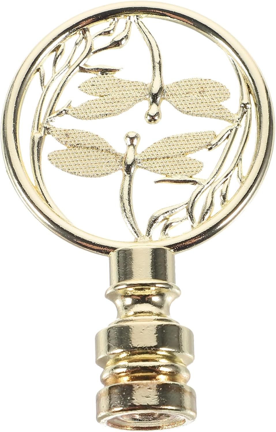 4pcs Dragonfly Lamp Finial Knob Decorative Metal Cap for Easy Installation Unique Home Decor Accessory Vintage Finish for Table and Floor Lamps