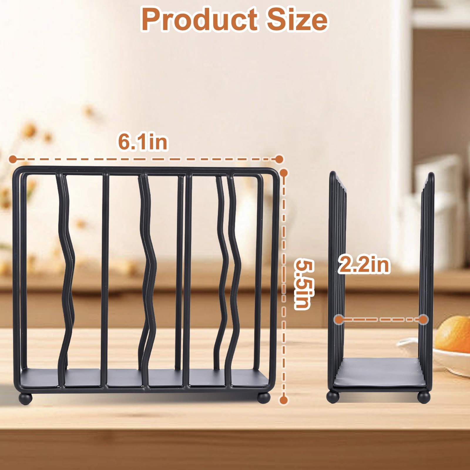 Servilletero de pie de acero inoxidable negro para mesa, servilleteros de metal de cocina para servilletas de papel, duradero y elegante