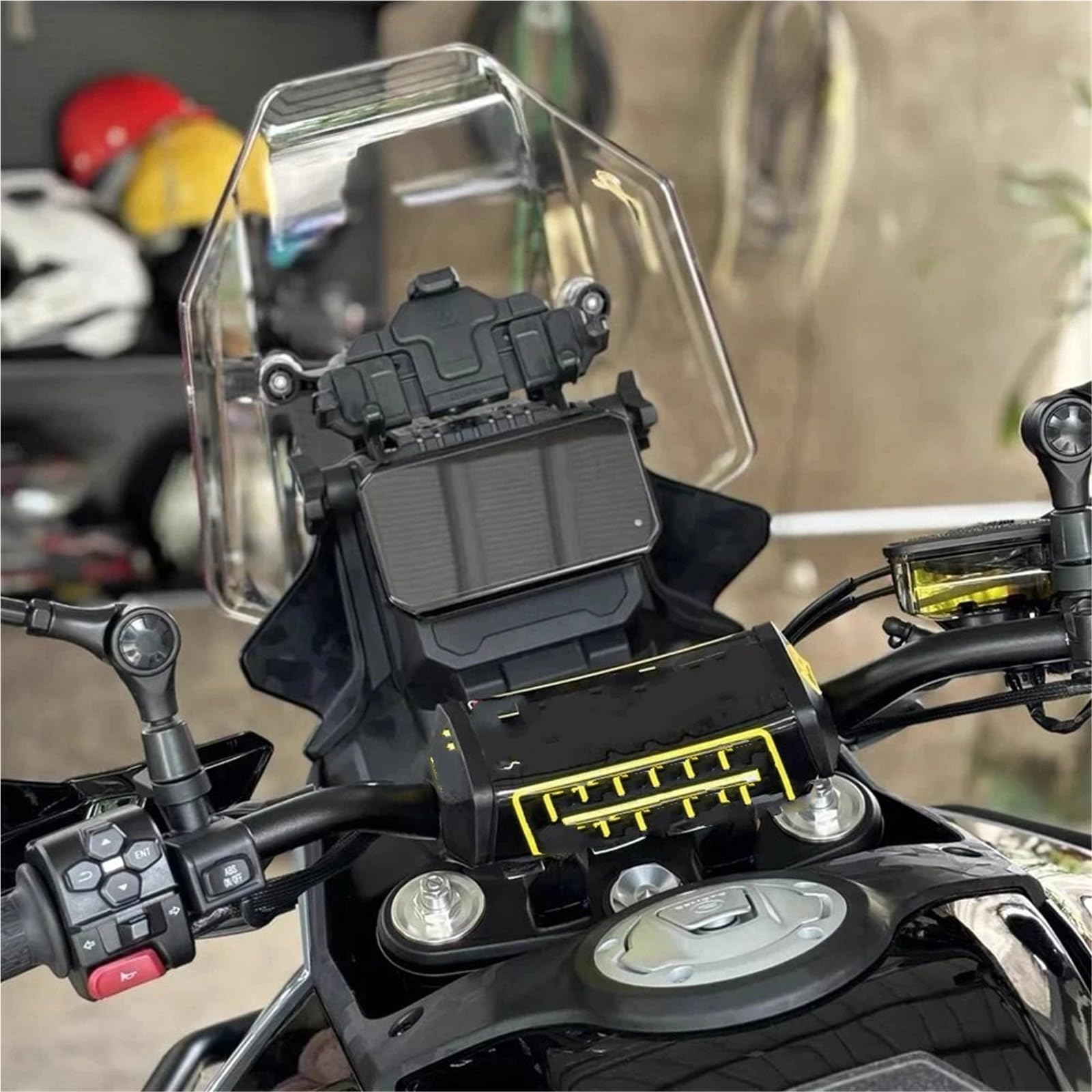 powietrzadeflektor Pasuje do CFMOTO 450MT 450 MT 450 MT Akcesoria Osłony przedniej szyby Motocyklowa szyba przednia Deflektor powietrza Przedni spojler Przednia szyba motocyklowa(Gray)