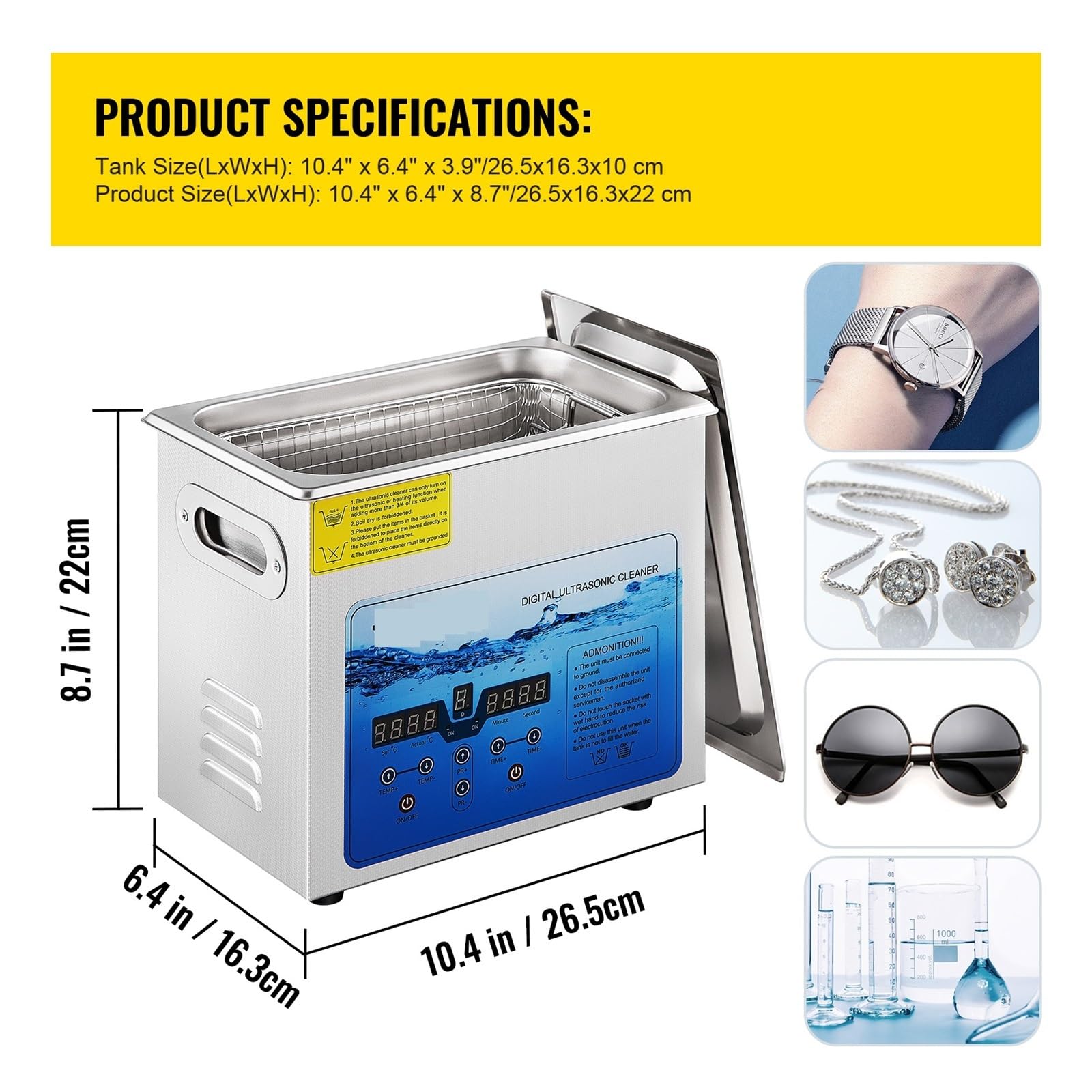 超音波洗浄機 3L Amazon | 超音波洗浄機、 3L 6L 10L 15L 超音波クリーナーミニ