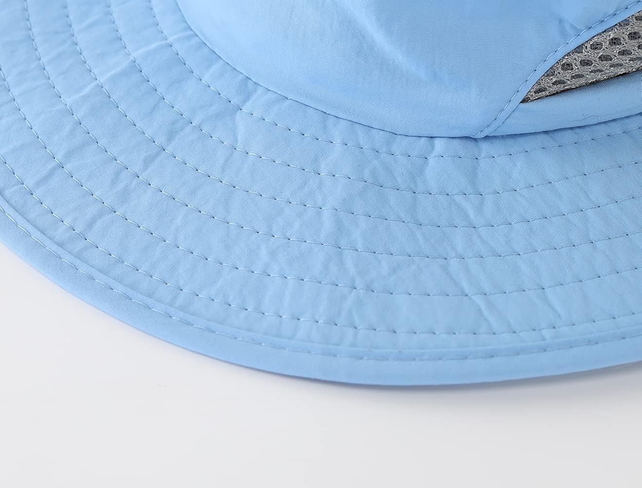 LLmoway Kids Beach Hat Boys Girls Sun Protection Hats Adjustable Breathable Hiking Hat Aqua Blue : Sports & Outdoors