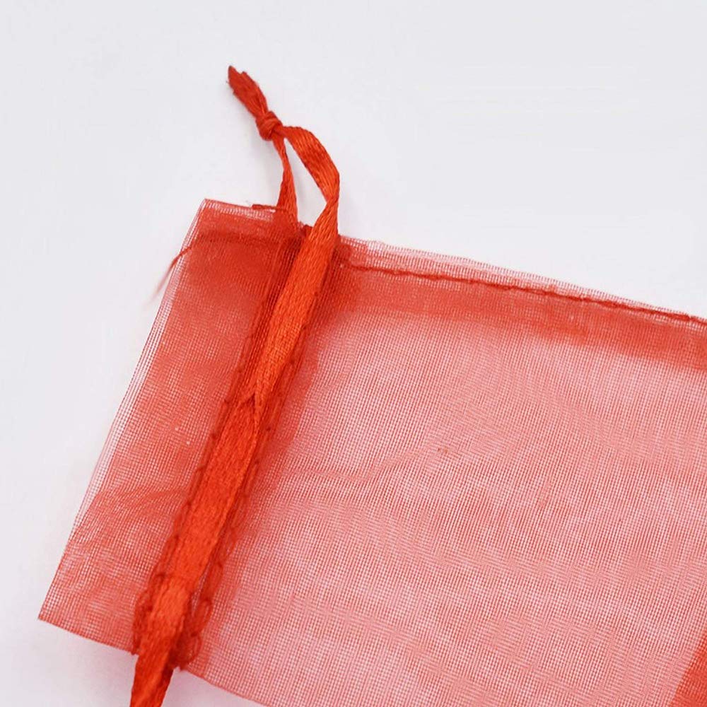 Lot De 30 Sachets En Organza à Remplir, Sac En Organza, Pochette à Cordon, Pour Festival, Fête, Mariage, Bonbons, Lavande, 7 X 9 Cm, Orange