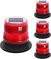 Vista 11 de Luz Estroboscópica Solar de Advertencia de Seguridad Intermitente/Luz Estroboscópica de Techo, con Base Magnética Fuerte Impermeable