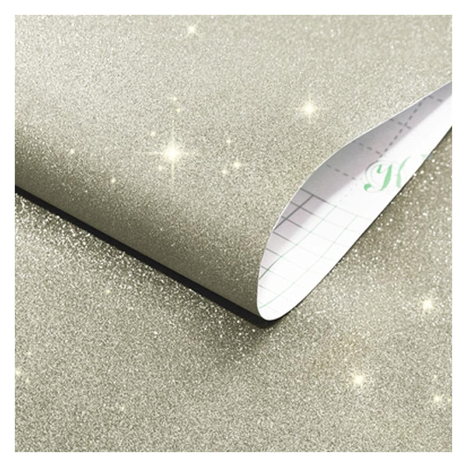 Papier peint intissé haut de gamme effet feuille champagne décoratif 3m
