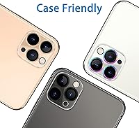 Vista 28 de 3 Pack Tempered Glass Camera Lens Protector for iPhone 12 6.1", Ultra HD, 9H Hardness, Anti-Scratch, Case Friendly, Easy to Install