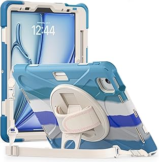 ProElite Rugged 3 Layer Armor case Cover for Apple iPad Air 11 M4/M3/M2, iPad Air 5th/4th Gen 10.9" with Hand Grip, Pencil Price In India