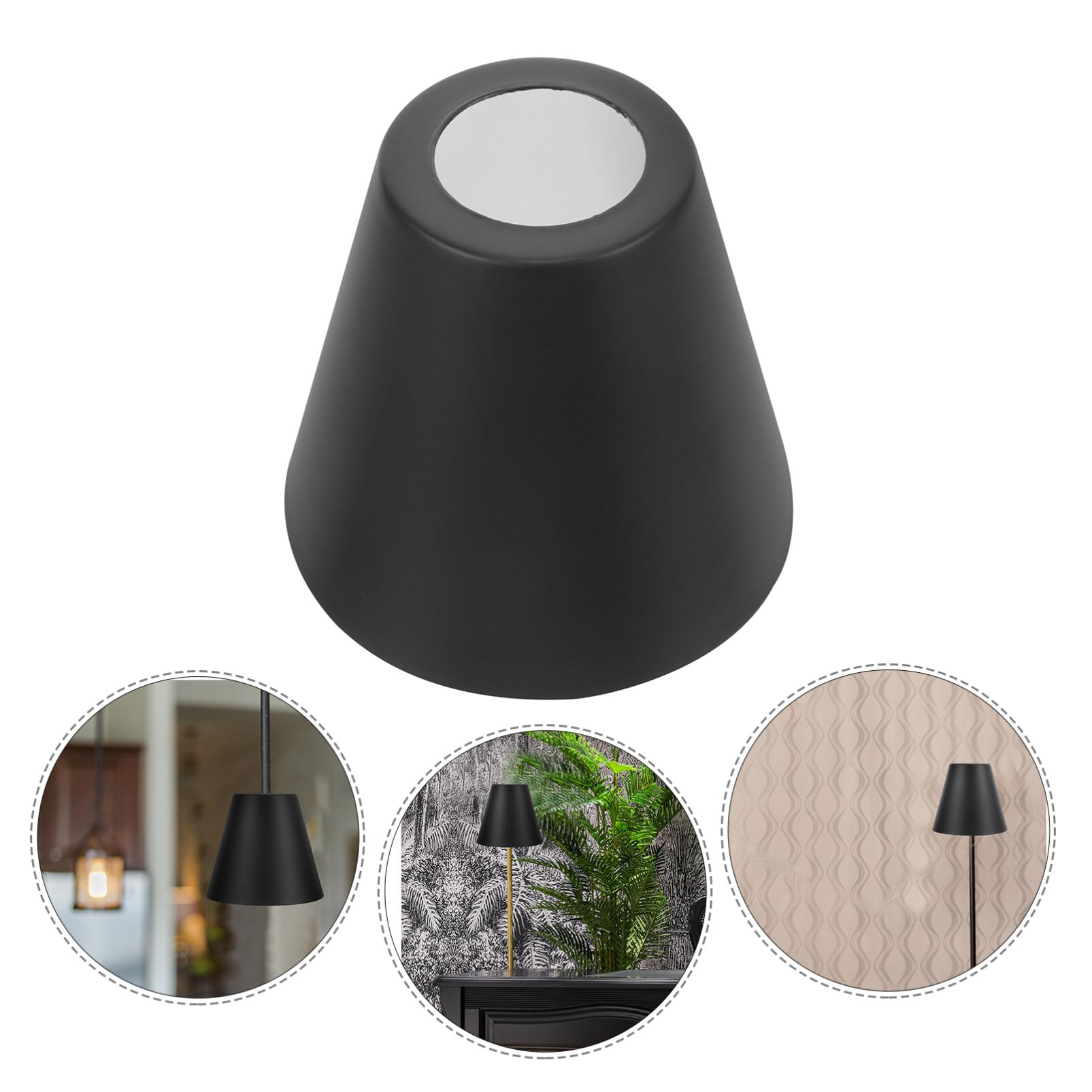Housoutil Abat-jour Lin Décoratif Chic – Tissu Lin Imprimé, Diam. 19 Cm, Pour Lampe Table E27
