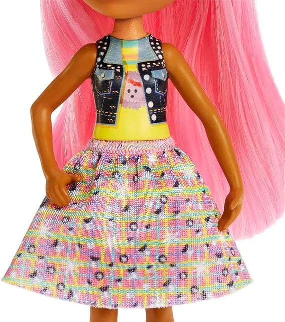 Enchantimals Dolls, City Tails Hensley Hedgehog Doll and Spiney Friend Figure, Small Doll with Removable Skirt and Accessories, Gifts for Kids, HKN13