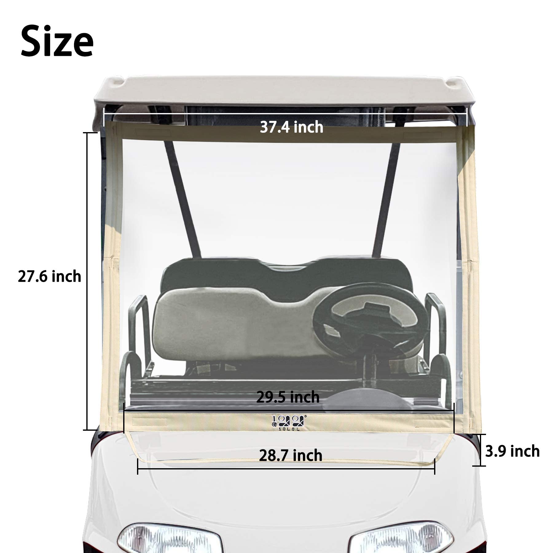 Amazon | 10L0L デラックス折りたたみ式ゴルフカートフロントガラス