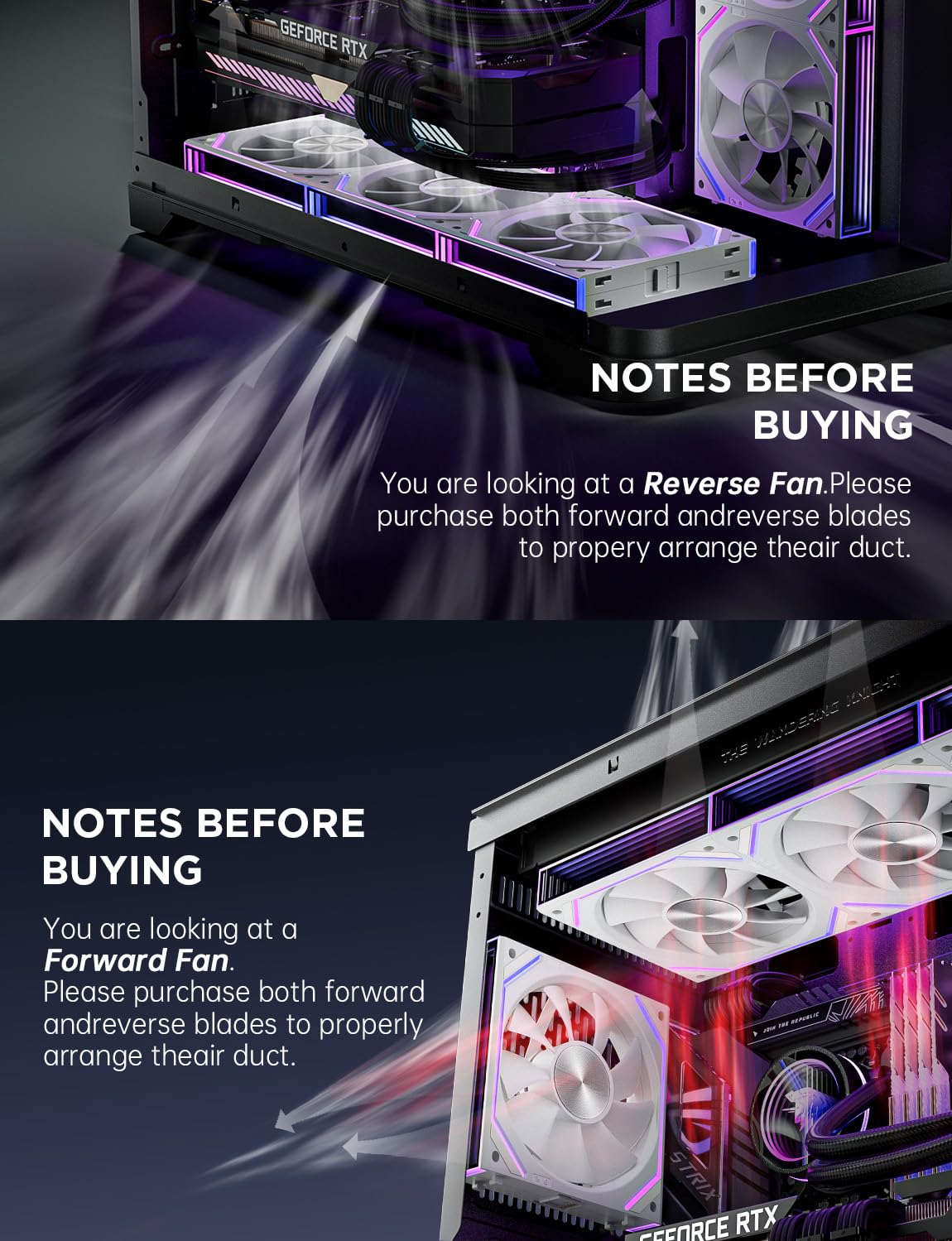 Asiahorse Dawn 120mm Case Fan, ARGB PWM 1850RPM/71CFM Airflow, Forward & Reverse Blade Design, Low Noise, Precision HDB Bearings High Performance UNI PC Fan Modular Daisy Chain