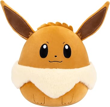 Squishmallows Original Pok mon 10-Inch Eevee - Add Eevee to your Squad, Ultrasoft Stuffed Animal Medium Plush, Official Kelly Toy Plush
