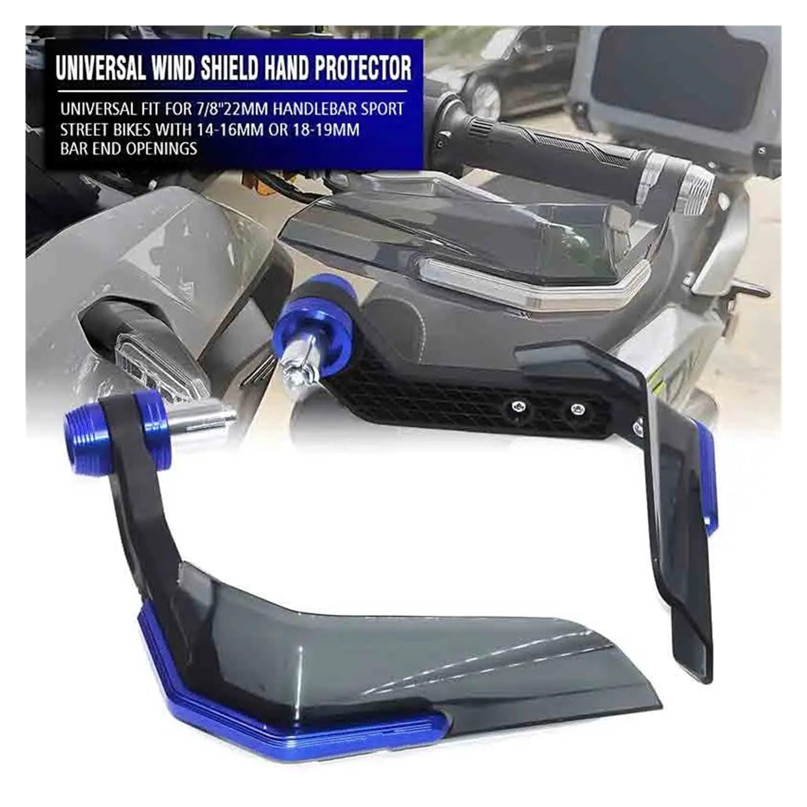 Paramani Antivento Per SUZUKI GSR 600 400 GSR400 GSR600 GSR750 Moto Paramani Scudo Protezione Della Mano Parabrezza Protection Manubrio(Silver)
