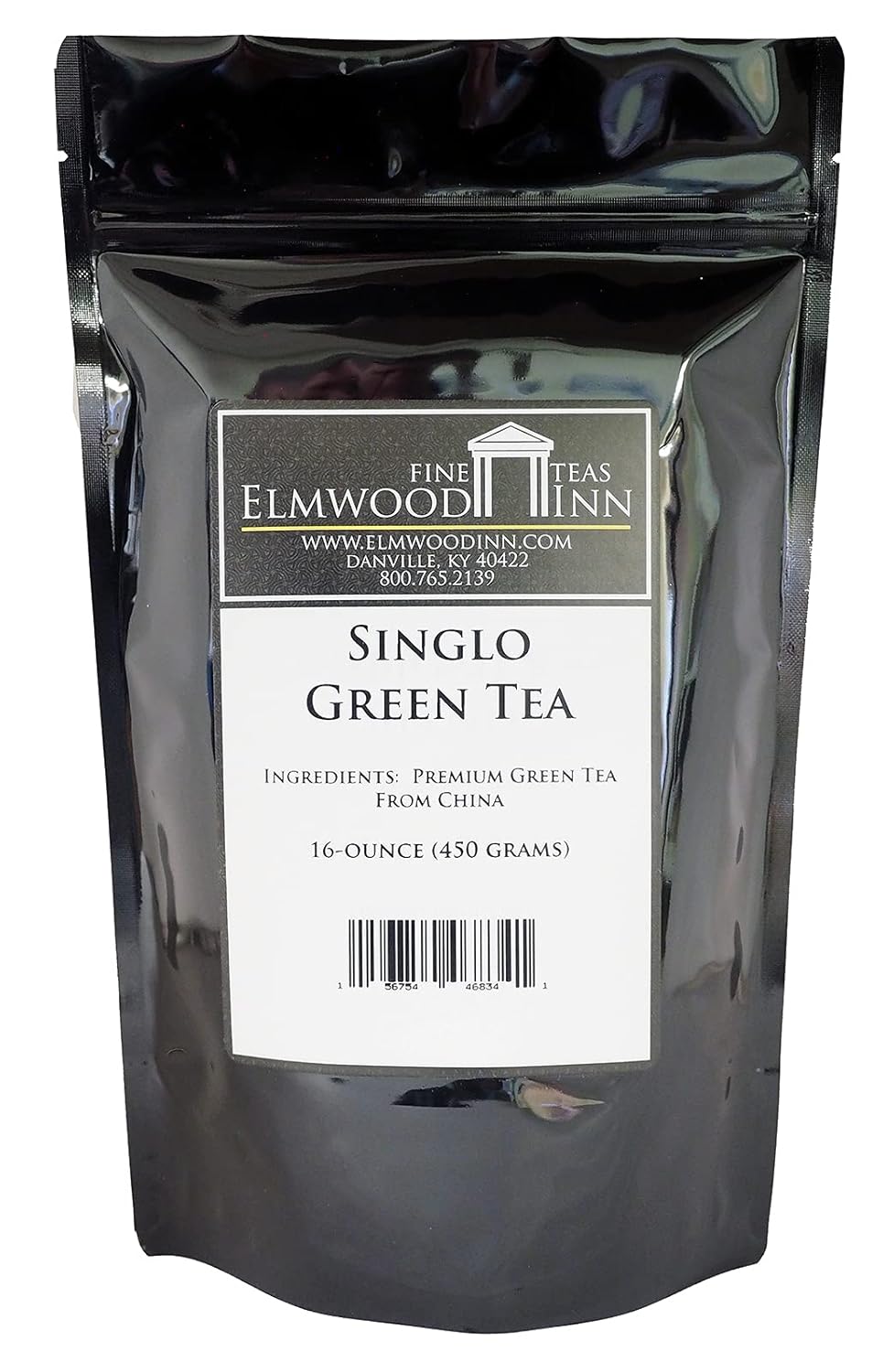 Elmwood Inn Fine Teas, Singlo Green Tea, 16-Ounce Pouches