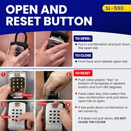 Miniatura 4 de Caja de seguridad con botones KeyGuard SL-590