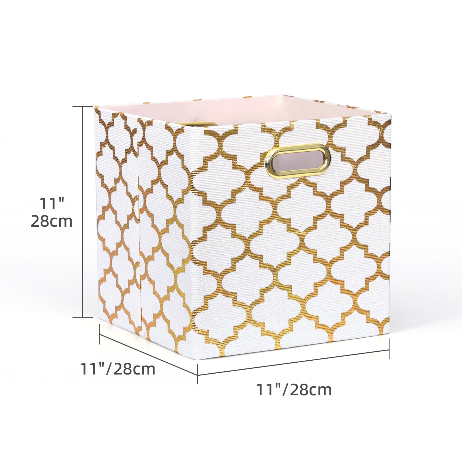 Würfelförmige Aufbewahrungskörbe, faltbare Aufbewahrungskörbe, Stoff-Aufbewahrungswürfel, Organizer, Körbe, Schubladen für Regale, Schrank, Kleiderschrank, Bücherregal, Schrank, 28 x 28 x 28