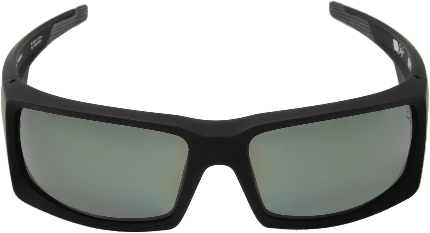 Spy Optic General Sunglasses Matte Black with Grey Green Polarized Lens + Hard Case