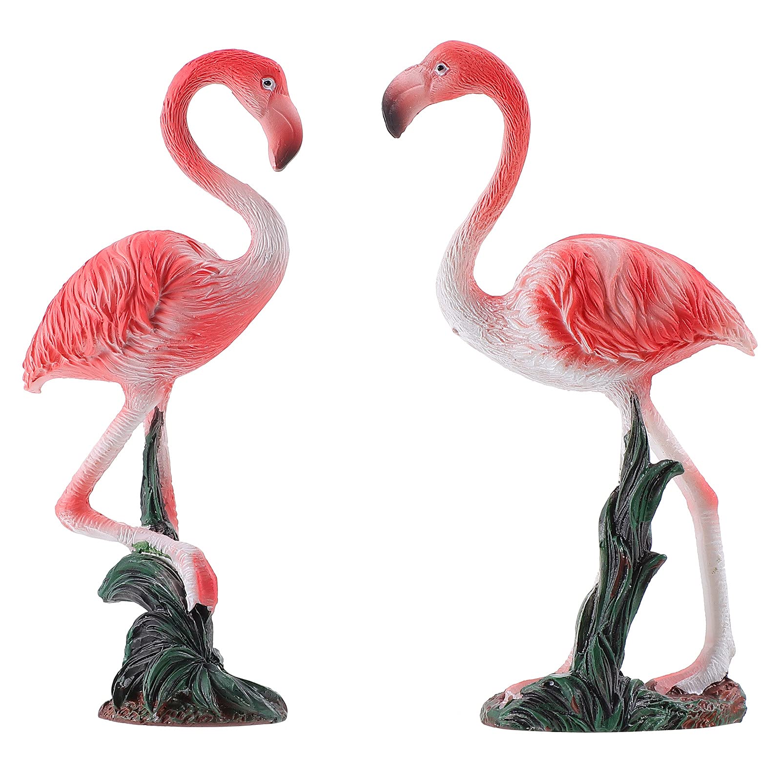 Figurines flamant rose ornement jardin extérieur et décor de bureau