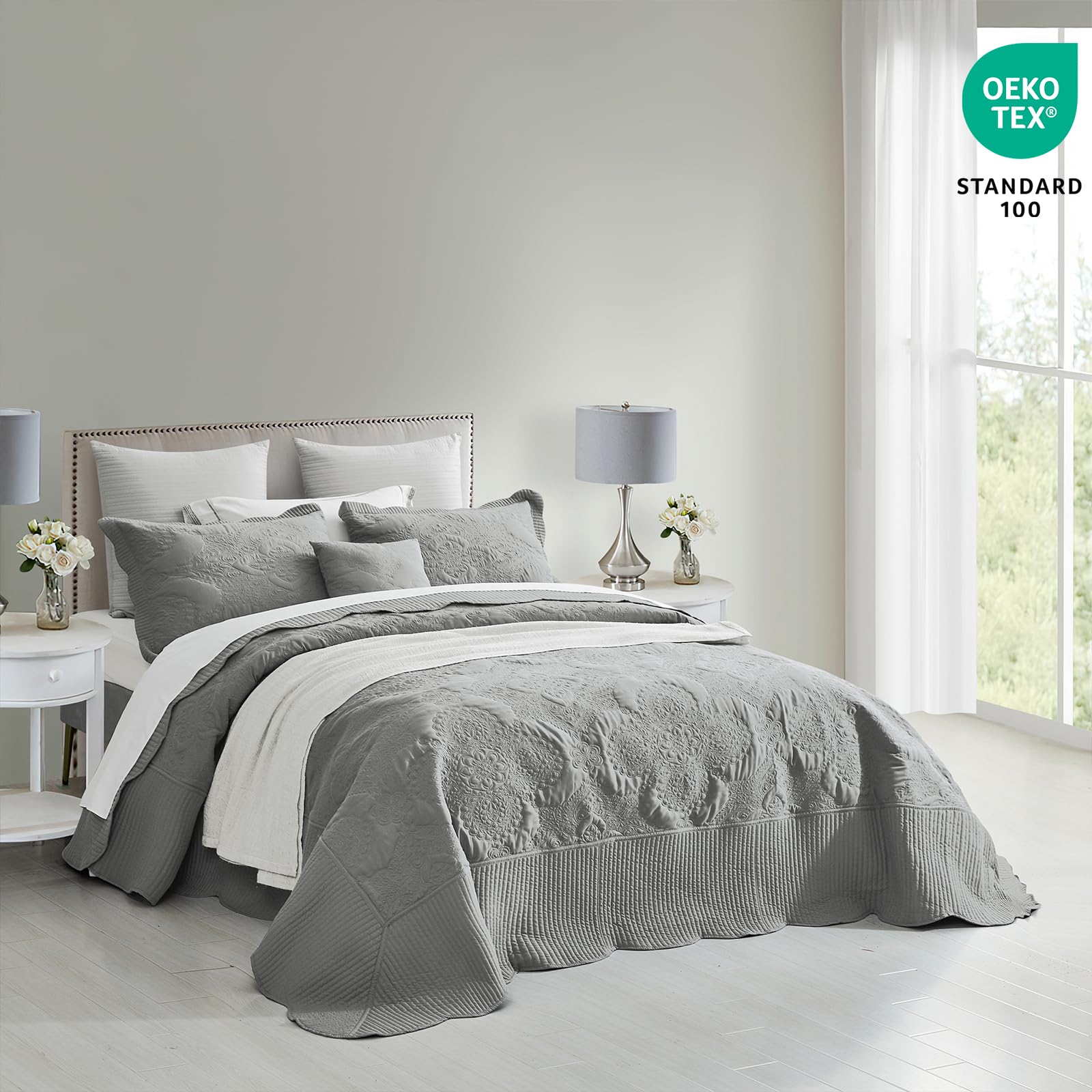 Amazon.com: HZ & HY Oversized King Bedspread, Quilted
