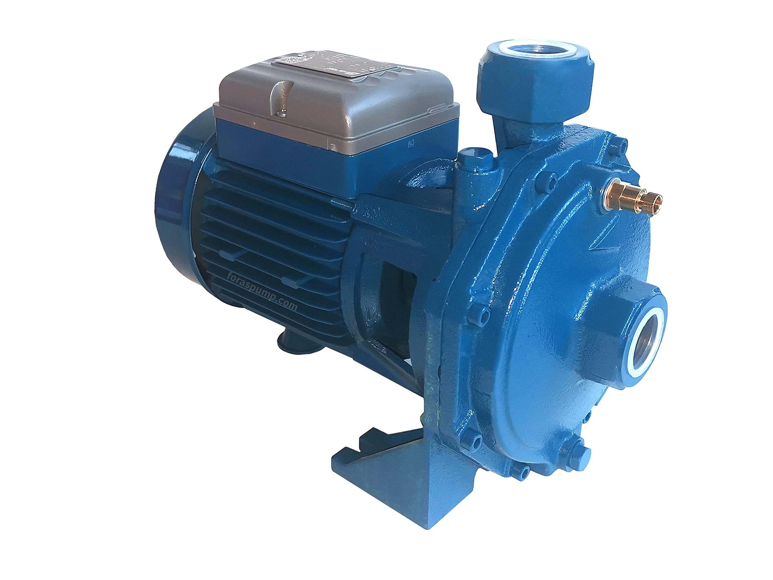 FORAS KB100 Pompe centrifuge haute hauteur avec bon débit de refoulement pour installations domestiques et industrielles, fabriquée en Italie, fonctionnement continu, 230 V, 0,74 kW, 80 l/min, 42 m