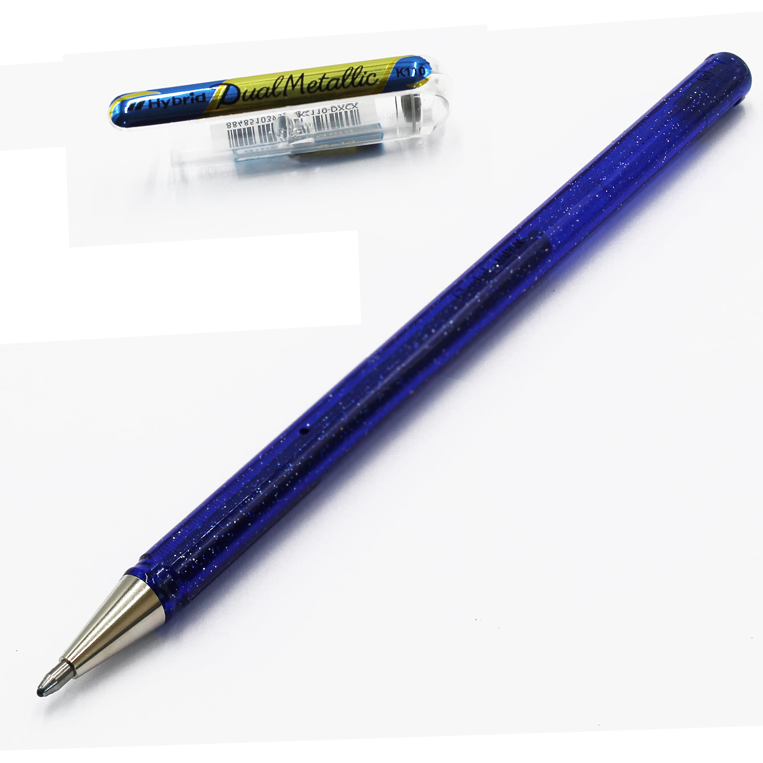Pentel Hybrid Dual Metallic Stifte – 14er Set, Gold & Metallic Rot, Gel-Tinte Für Kreative Projekte