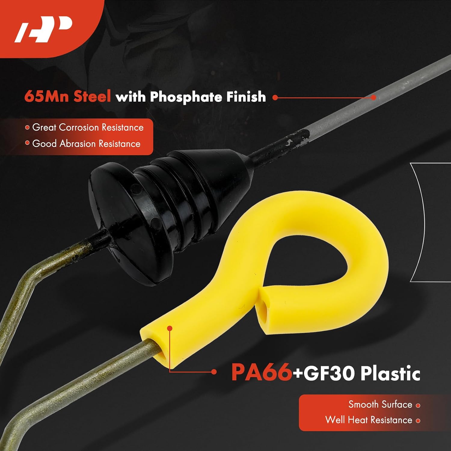 A-Premium L4 1.7L Transmission Fluid Dipstick Compatible with Honda Civic 2001 2002 2003 2004 2005, Transmission Oil Measuring Rod Dip Stick