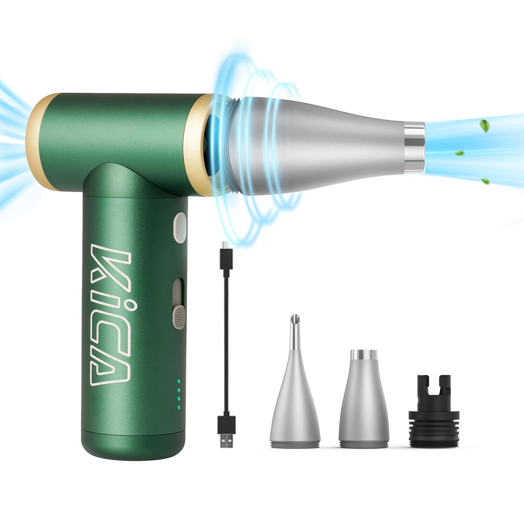 KiCA JetFan 2S 多機能電動エアダスター Amazon | KiCA JetFan 2S 多機能電動エアダスター (緑)、電子機器、車