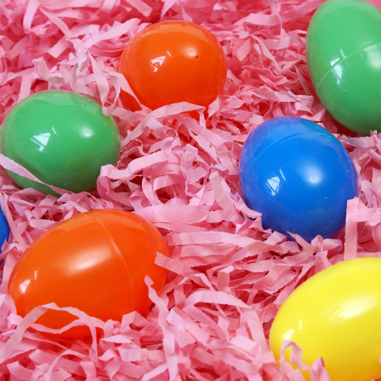 Relleno De Papel Triturado Rafia Para Cestas De Pascua | 50g De Papel Arrugado Rosa | Confeti Reciclable Para Regalos Y Manualidades