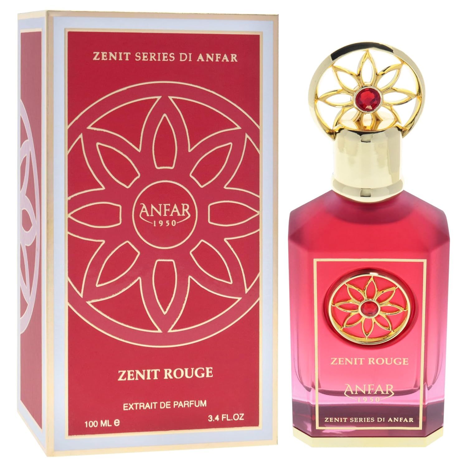 Anfar Zenit Rouge for Women - 3.4 oz Extrait De Parfum Spray