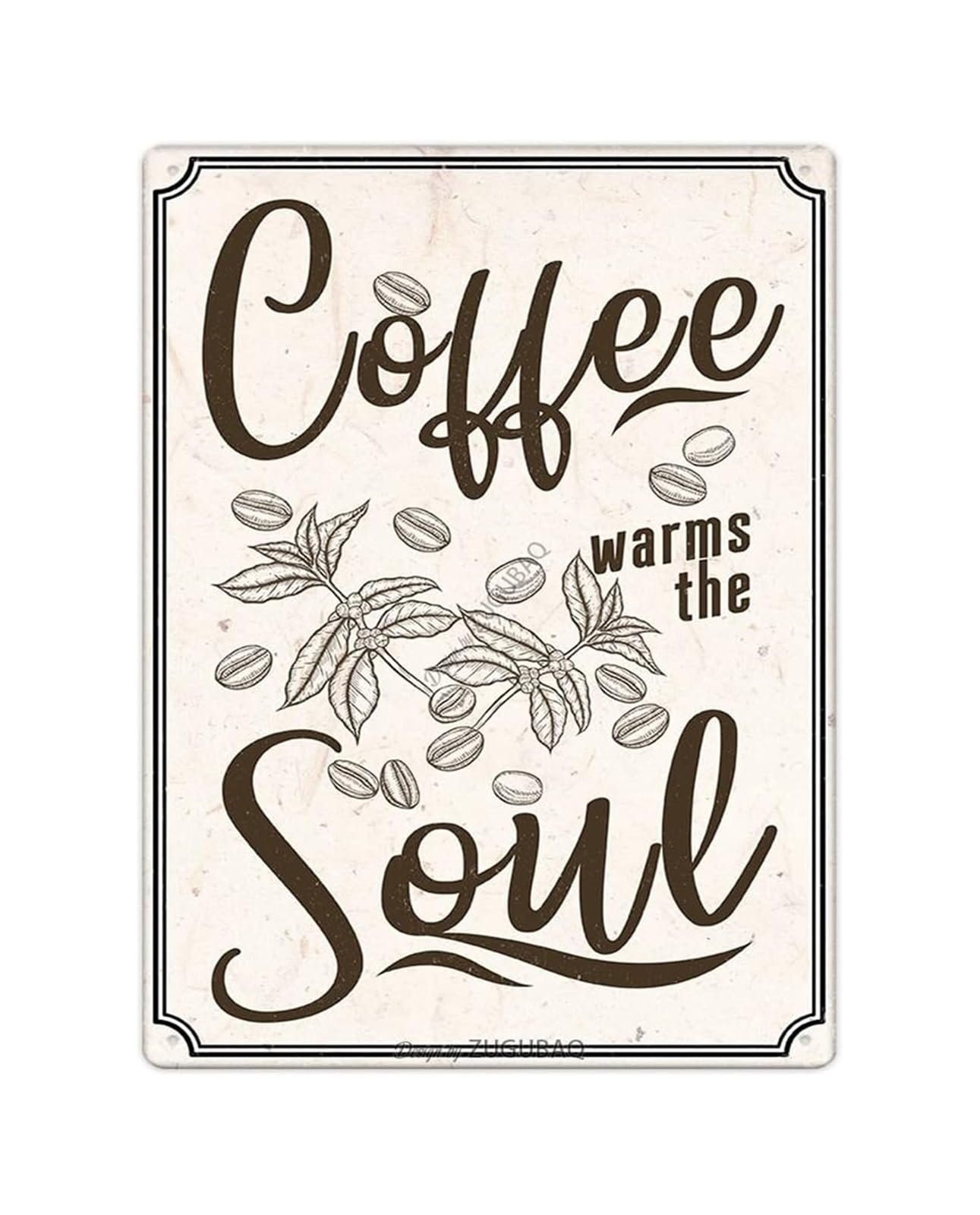CBQZCHWDKT Retro Coffee Humor Metal Tin Sign Wall Decor for Kitchen Office Bar Cafe Home Gift Idea Farmhouse 8 X 12 inch