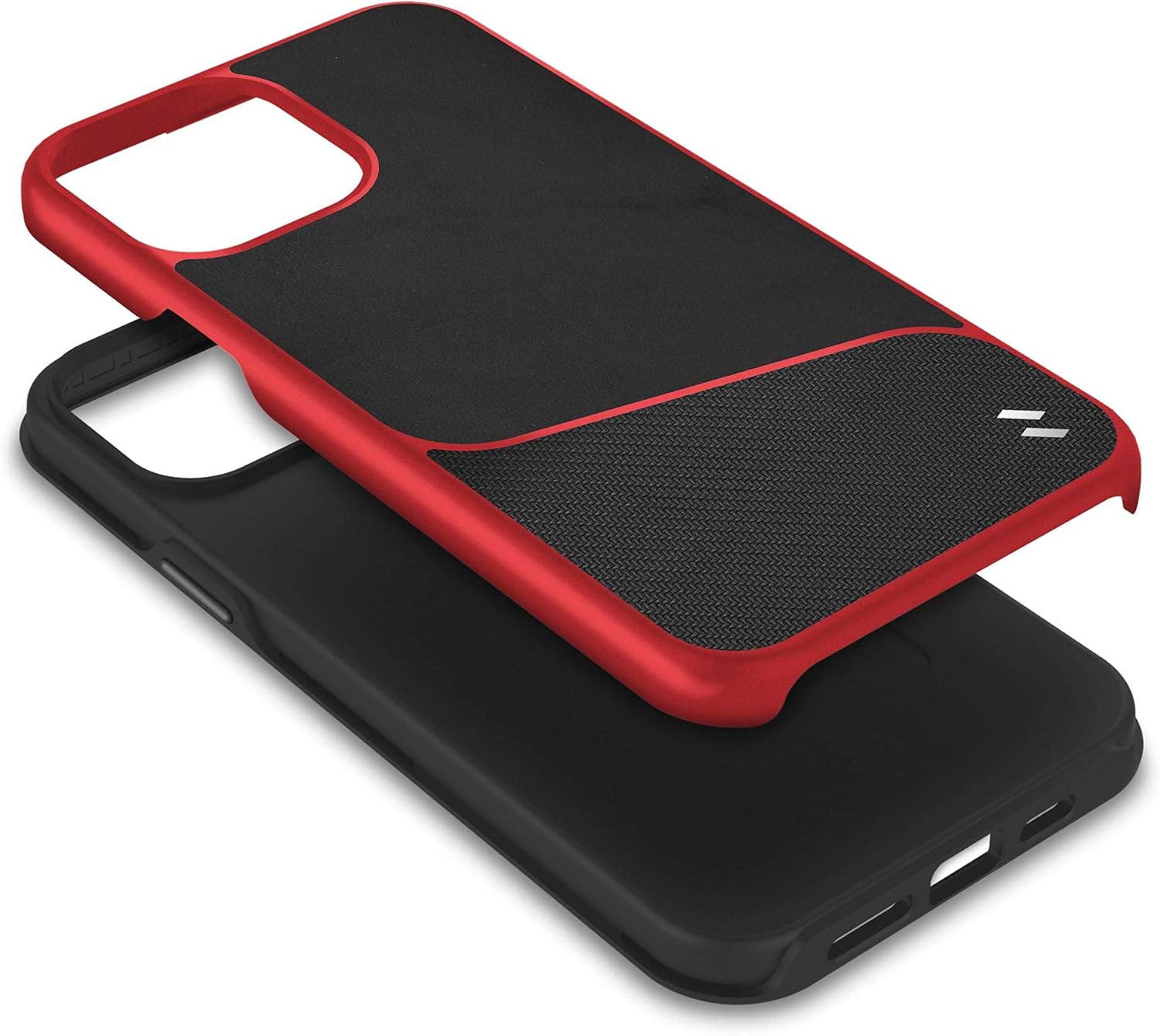 ZIZO Division Series for iPhone 12 Pro Max Case - Sleek Modern Protection - Black & Red