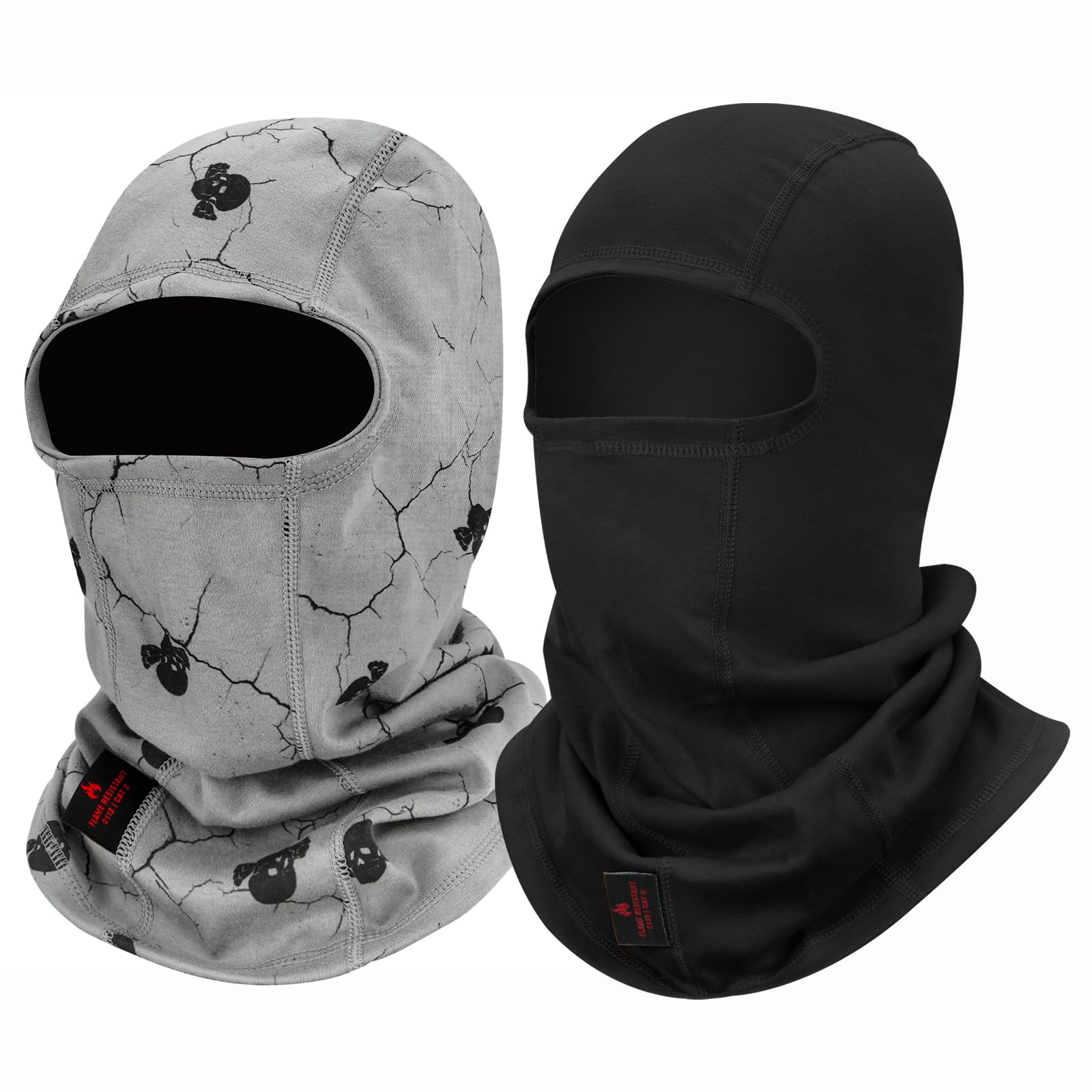 FR Face Mask for Men – Fire Resistant Balaclava Welding Head Cover, 100% Cotton Full Face Hood &amp; Neck Protector
