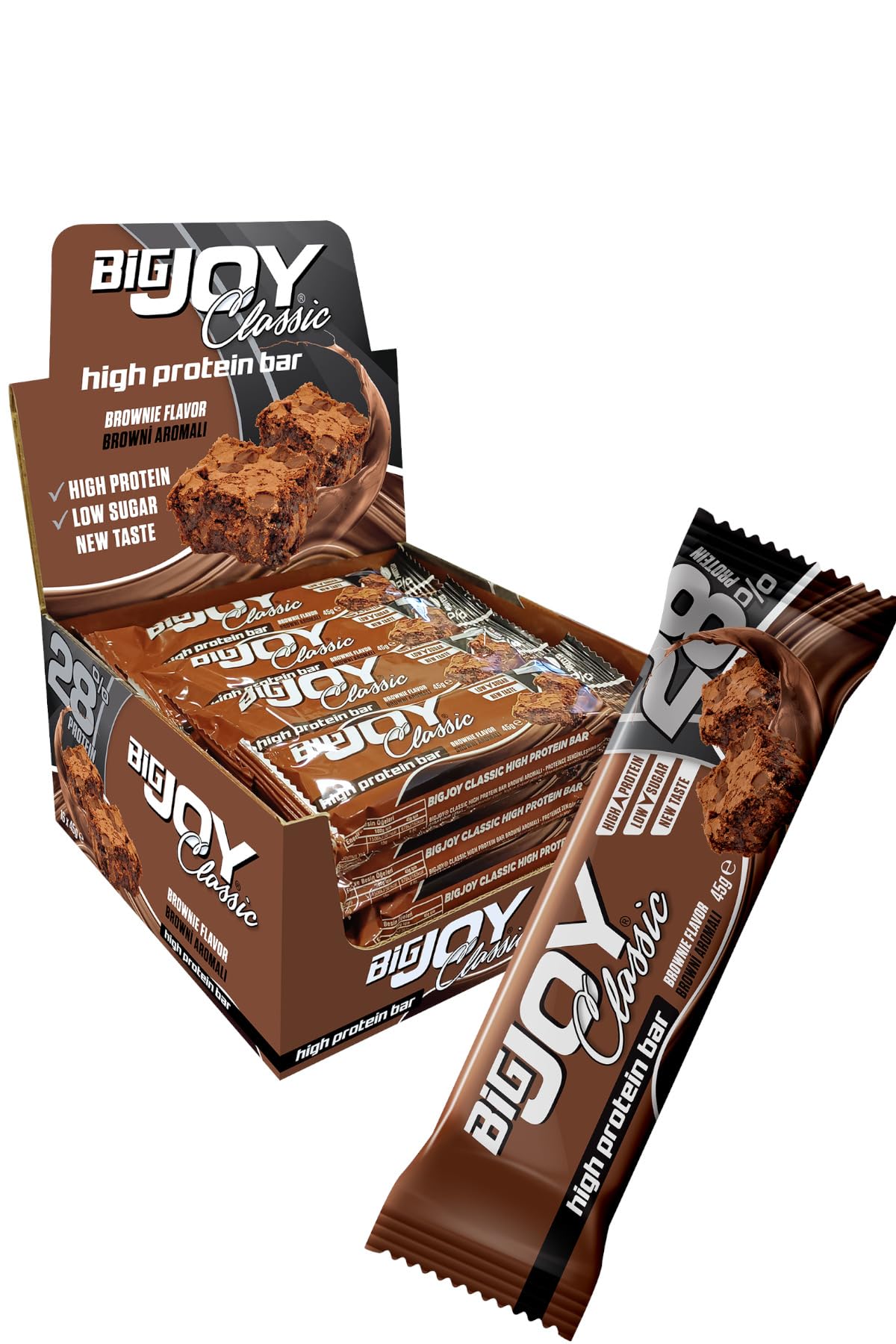 BigJoy Classic Yüksek Protein Bar 45g 16 Adet