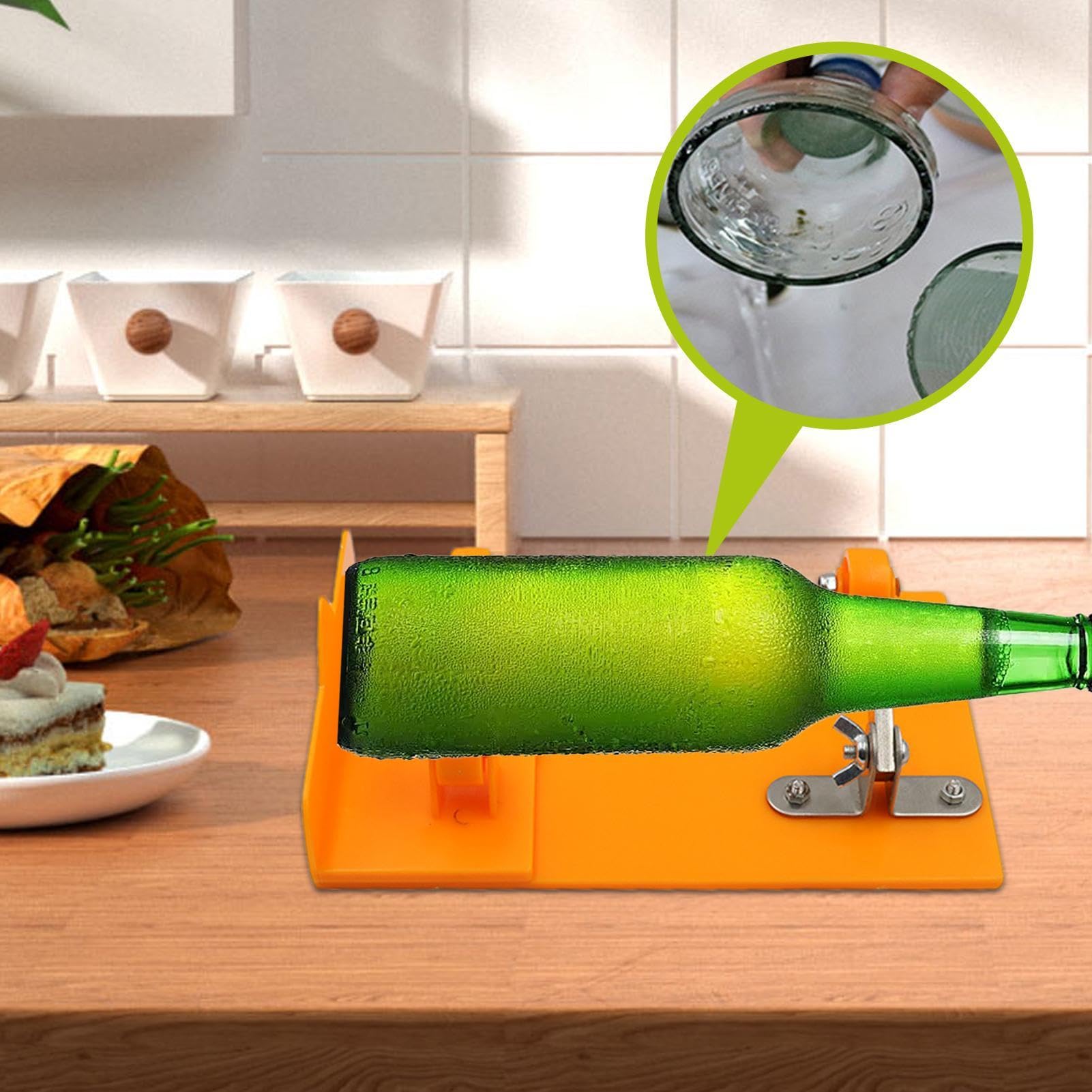 Strumento per tagliare bottiglie di birra, taglierino per bottiglie di vetro | Tagliavetro creativo - Taglierina precisa per bottiglie di birra e vino, utensile da taglio per bottiglie rotonde Strumen