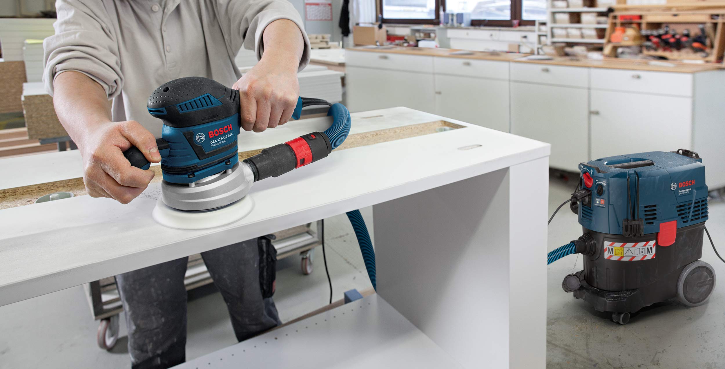 Bosch Professional 10 worków jednorazowych z polietylenu (osprzęt do odkurzaczy GAS 35 H AFC, GAS 35 M AFC, GAS 55 M AFC)