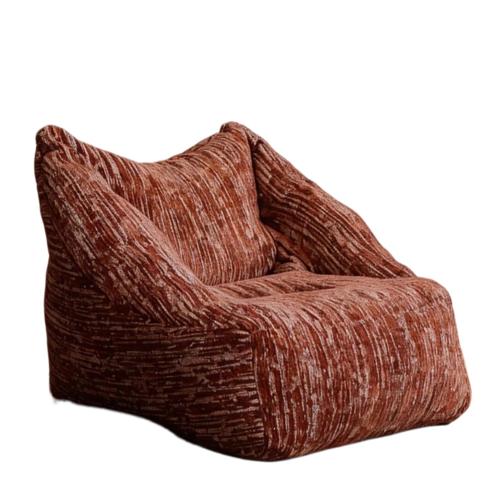 WQQYU6HKF sofa chair Single Bean Bag Sofa Chair for Bedroom & Balcony Lazy Tatami Floor Couch Lounge Seat living room chair(Bruin,Large)