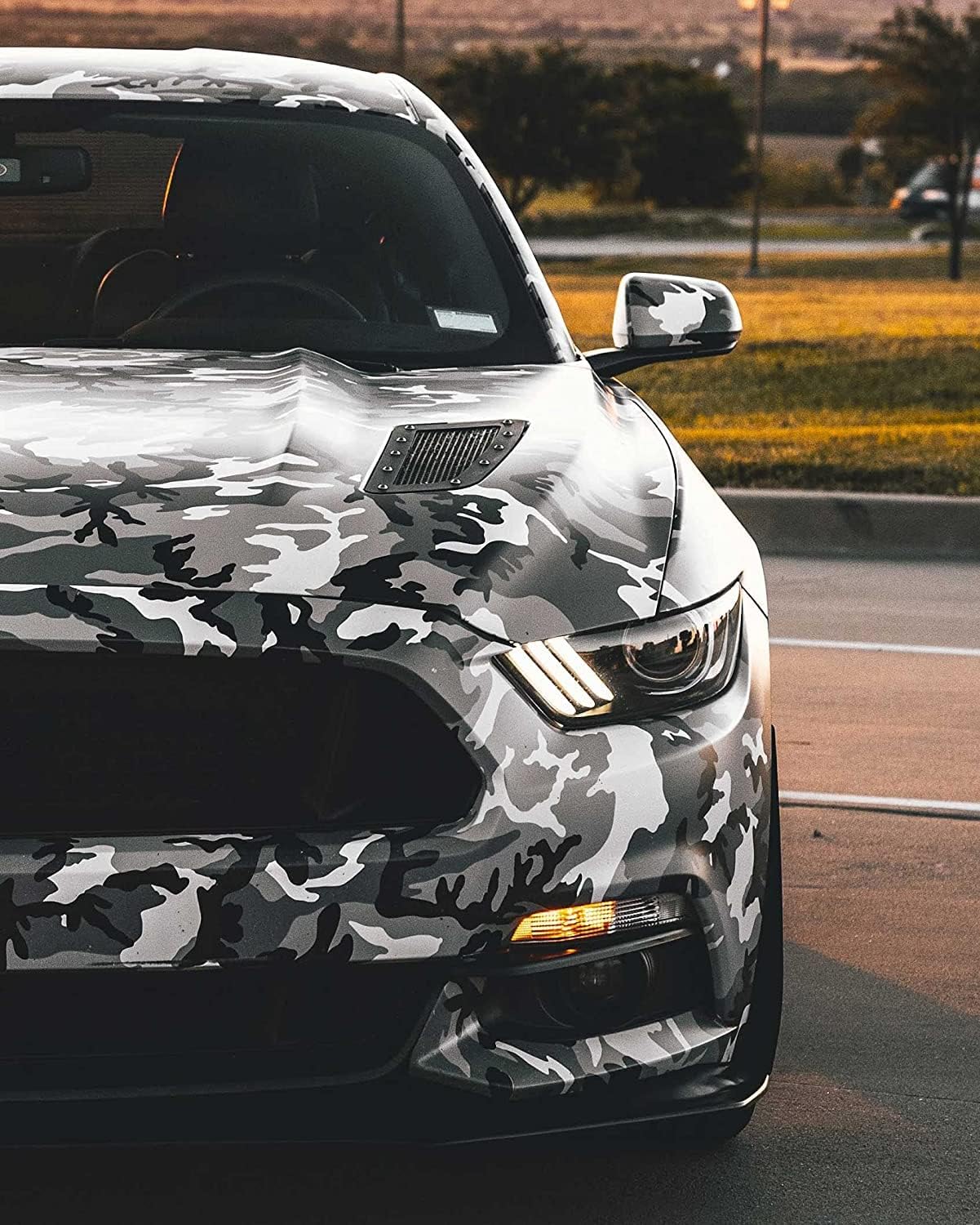 VViViD Snow Camouflage Vinyl Car Wrap Adhesive DIY Air Release Roll (1ft x 5ft)