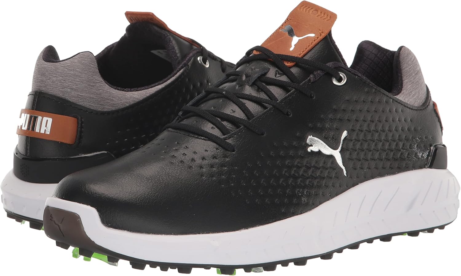 pumagolf Men's Ignite Articulate Leather Golf Shoe, Puma Black-Puma Silver, 11.5 - Image 7