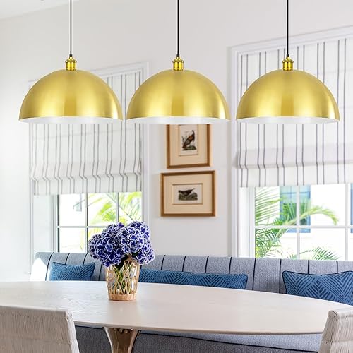 Miniatura 22 de Lámpara Colgante de Granja Negra Accesorios de Lámpara Colgante - Luces Colgantes de Isla de Cocina de 16 pulgadas Luces Colgantes Industriales de