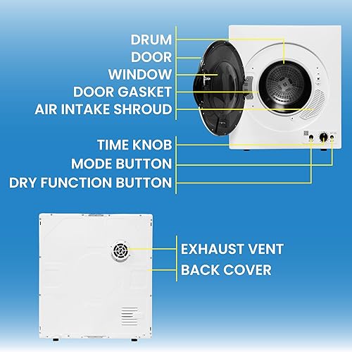 Miniatura 3 de Equator Secador compacto con sensor ventilado 3.5cf13lbs 110V CONTROL INFERIOR BLANCO "