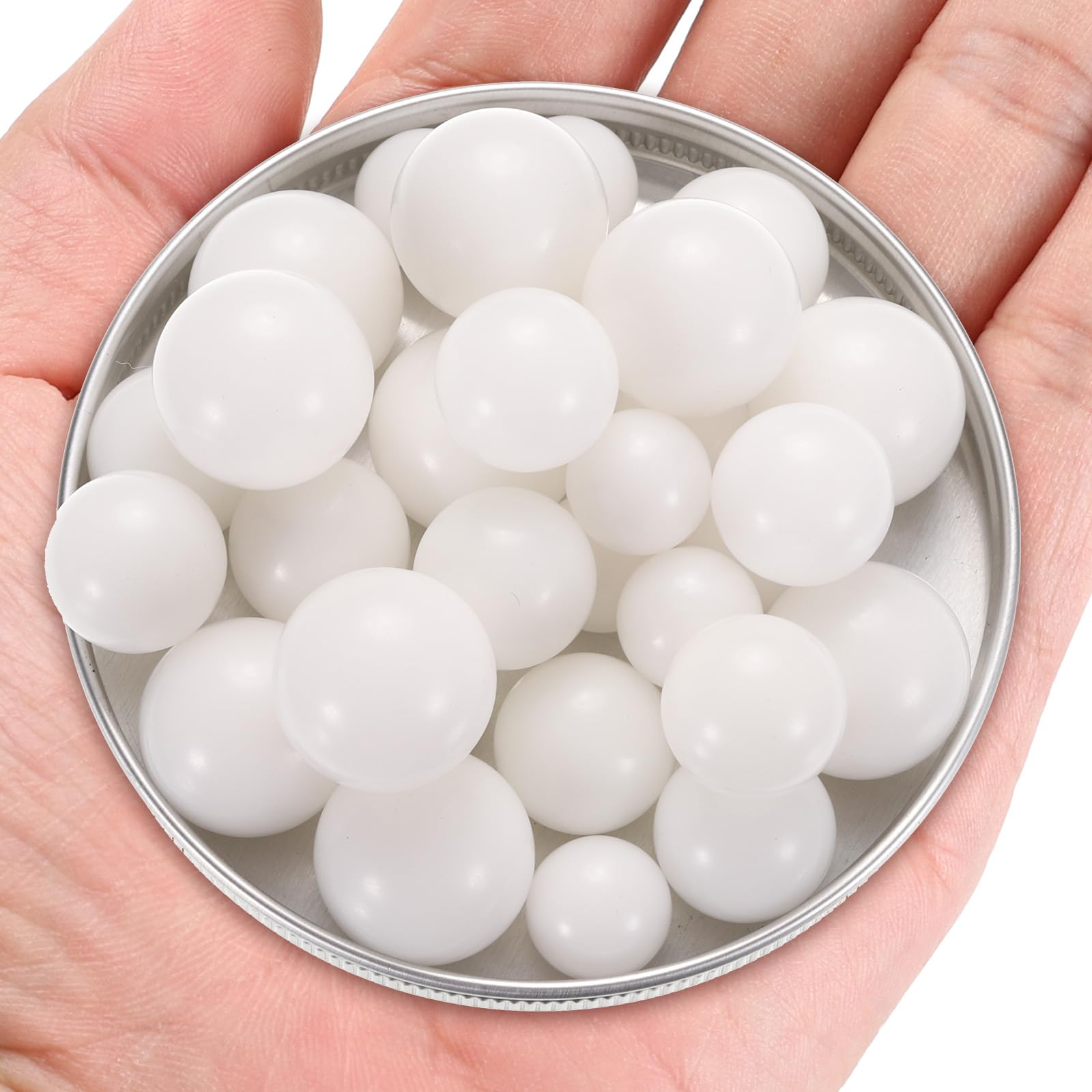 QUARKZMAN Sfere di Cuscinetto in Plastica Pom 5/8" 1/2" 3/4" 30pz