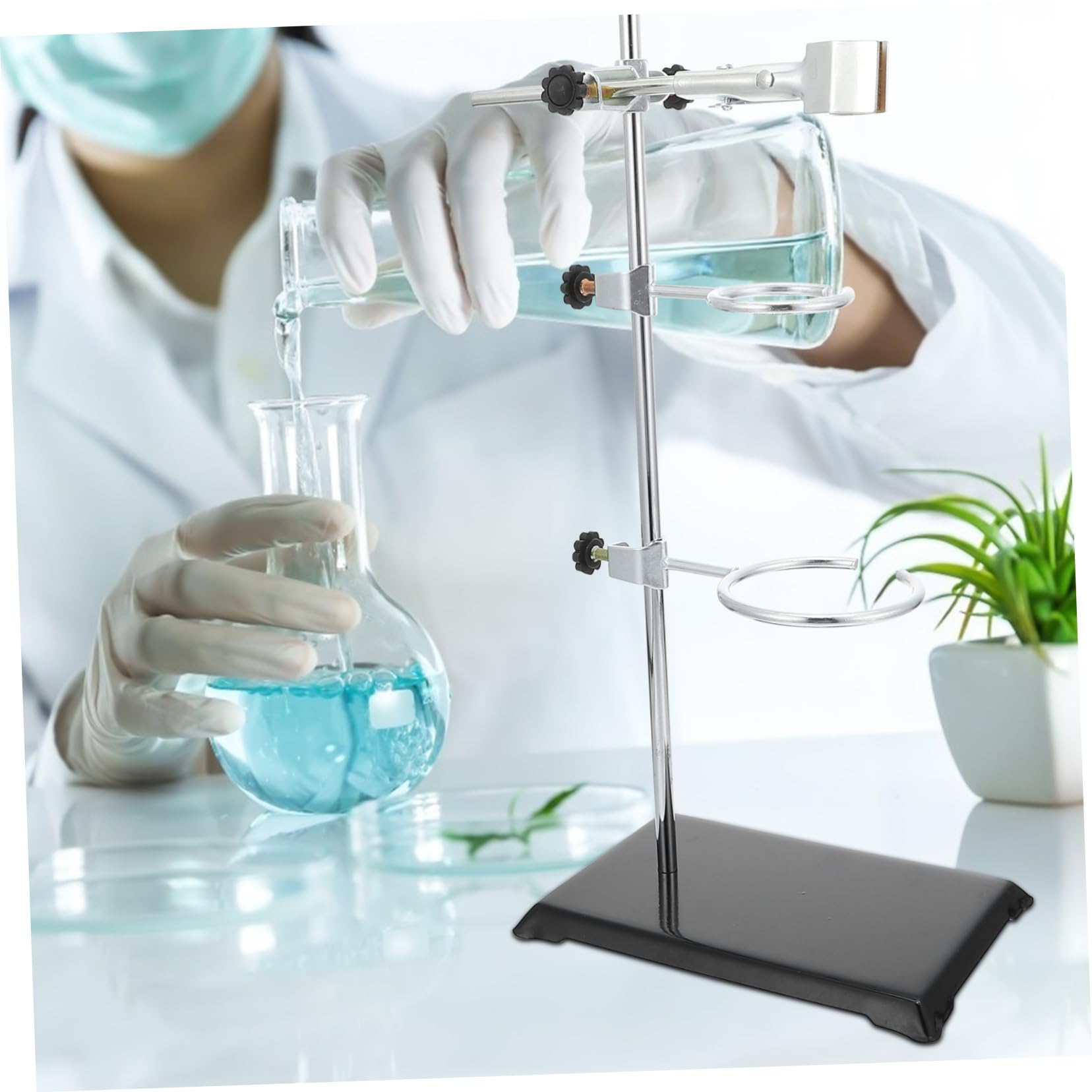 Ciieeo Equipo De Experimentación Química Soporte De Retorta Para Laboratorio Material Metálico Laboratorio Rejilla Metálica Estándar Para Uso
