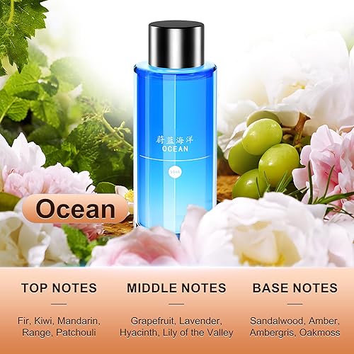 Miniatura 5 de Ambientadores inteligentes para automóvil, difusor de ambientador de coche con proyector de luz de estrellas y fragancia océano de 1.7 fl oz,