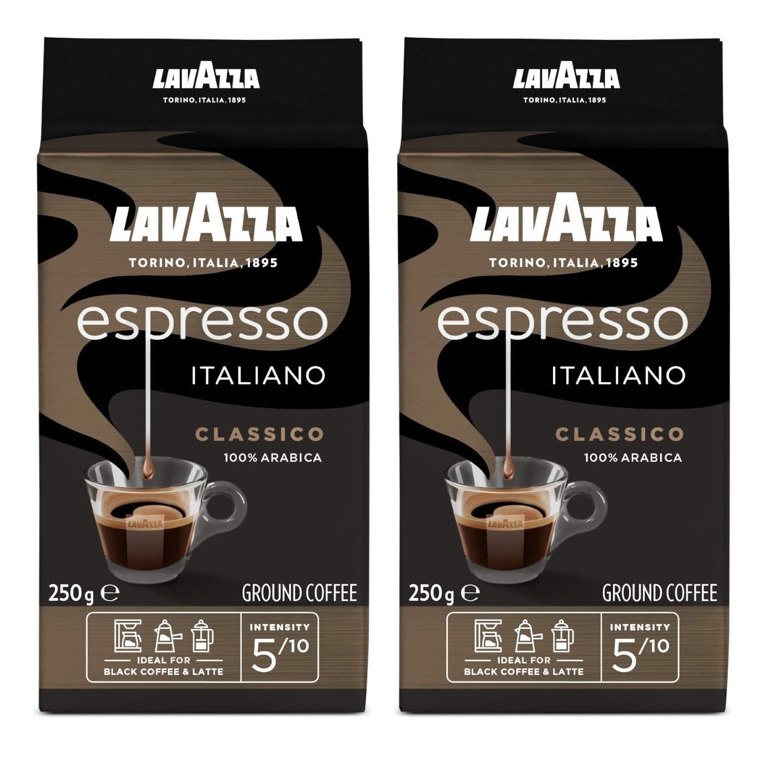 Lavazza Espresso Italiano Classico 100% Arabica Light Roast Ground Coffee 250gm (Pack Of 2) (B0CW6HMWCQ) Amazon Price History, Amazon Price Tracker