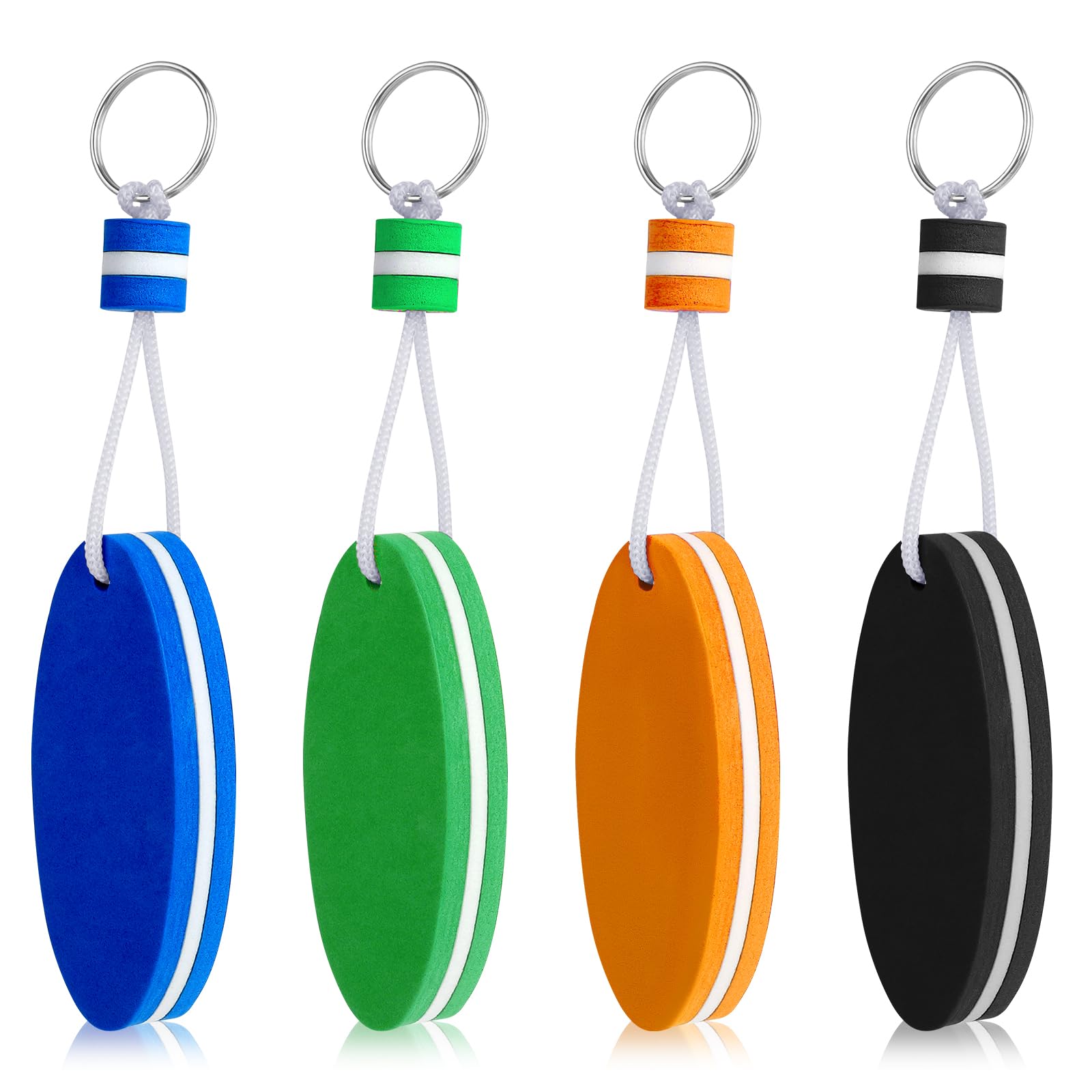 Floating Keychain for Boat Keys, 4 Pack Waterproof Key Rings Pendant