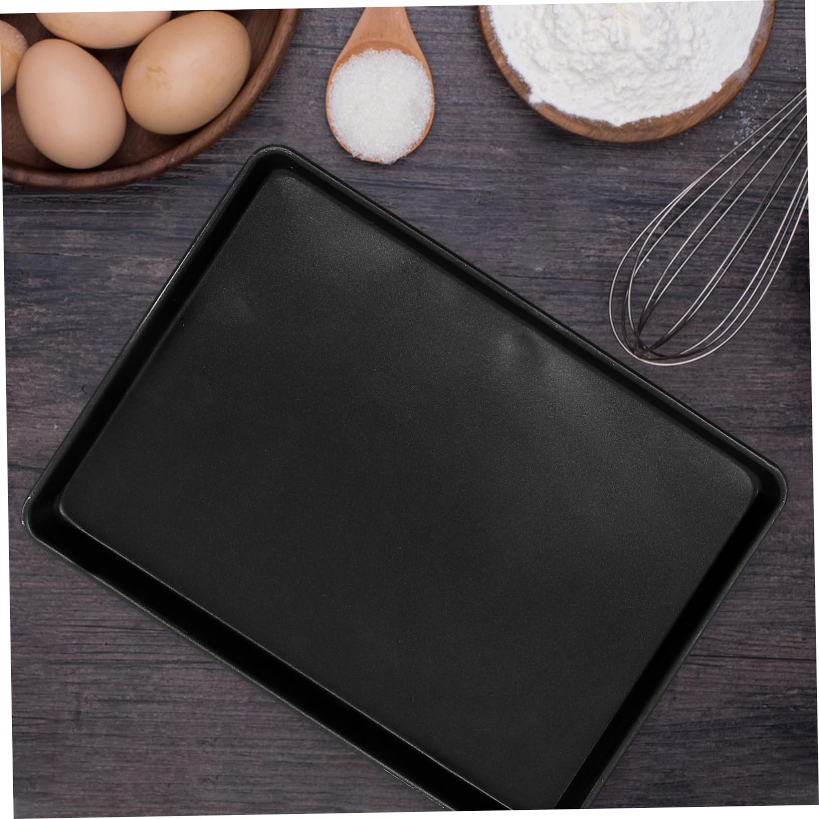 SHOWERORO Aluminiowa Blacha Do Piekarnika Non-stick Wielofunkcyjna Taca Serwisowa Prostokątna Blacha Do Pieczenia Ciasto Chleb Ciasteczka Idealna i Podawania