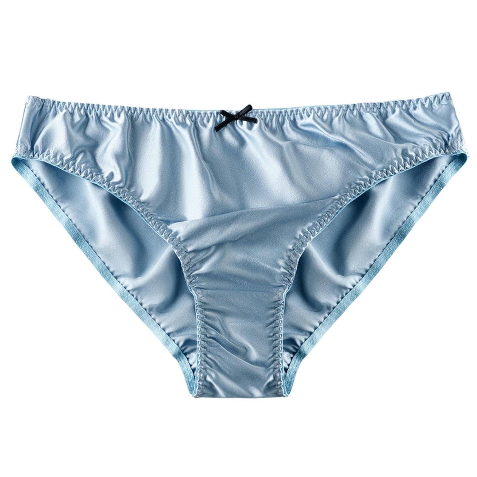 Slip Donna 3 Confezioni Donne Mutandine di Seta di Gelso A Vita Media in Pizzo Slip