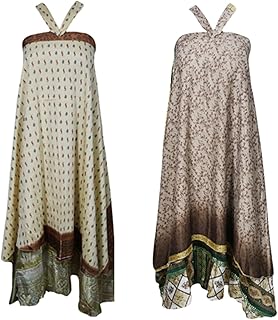 2pc Aloha Womens Wrap Skirt Dresses Sarong Printed Silk Cover Up OneSize